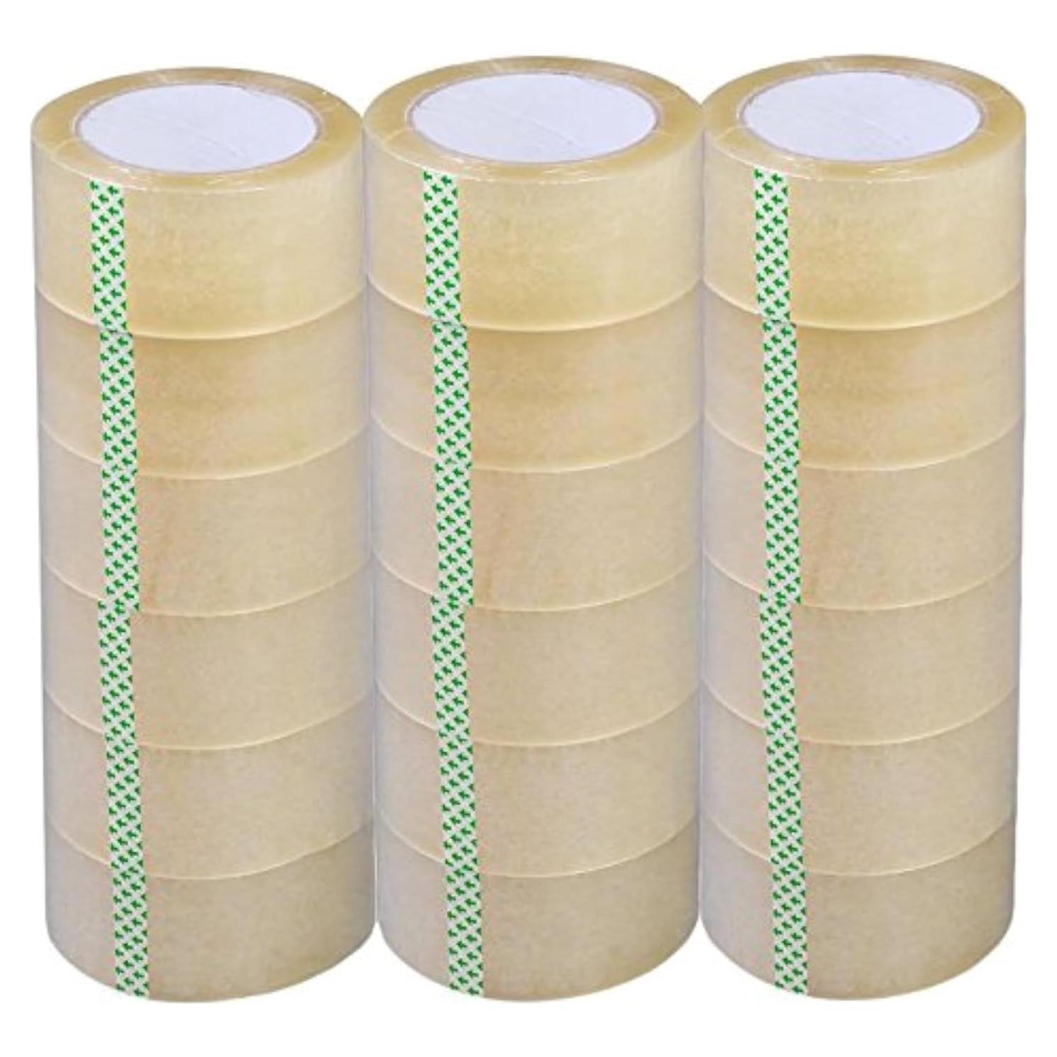 Cinta de Empaque Transparente PARTYSAVING 18 Rollos 54.86m