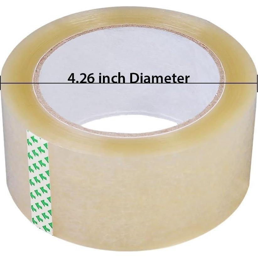 Cinta de Empaque Transparente PARTYSAVING 18 Rollos 54.86m