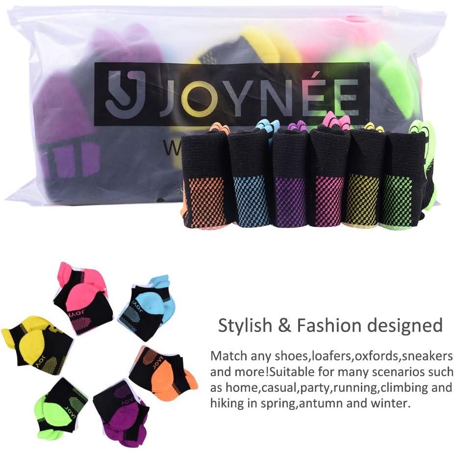 Calcetines Deportivos JOYNÉE 6 Pares para Mujeres Tobillo