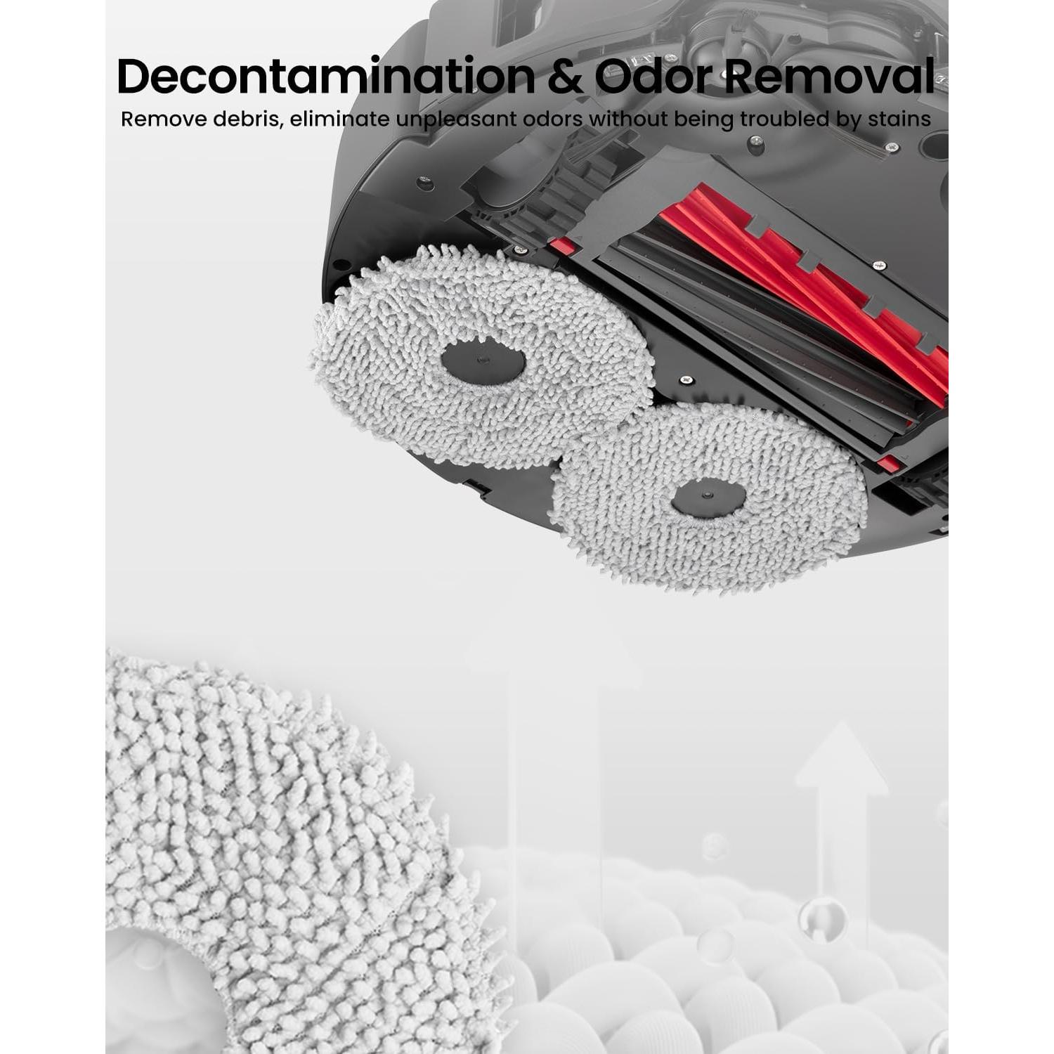 12 Paños de Microfibra Rrochio para Aspiradoras Qrevo