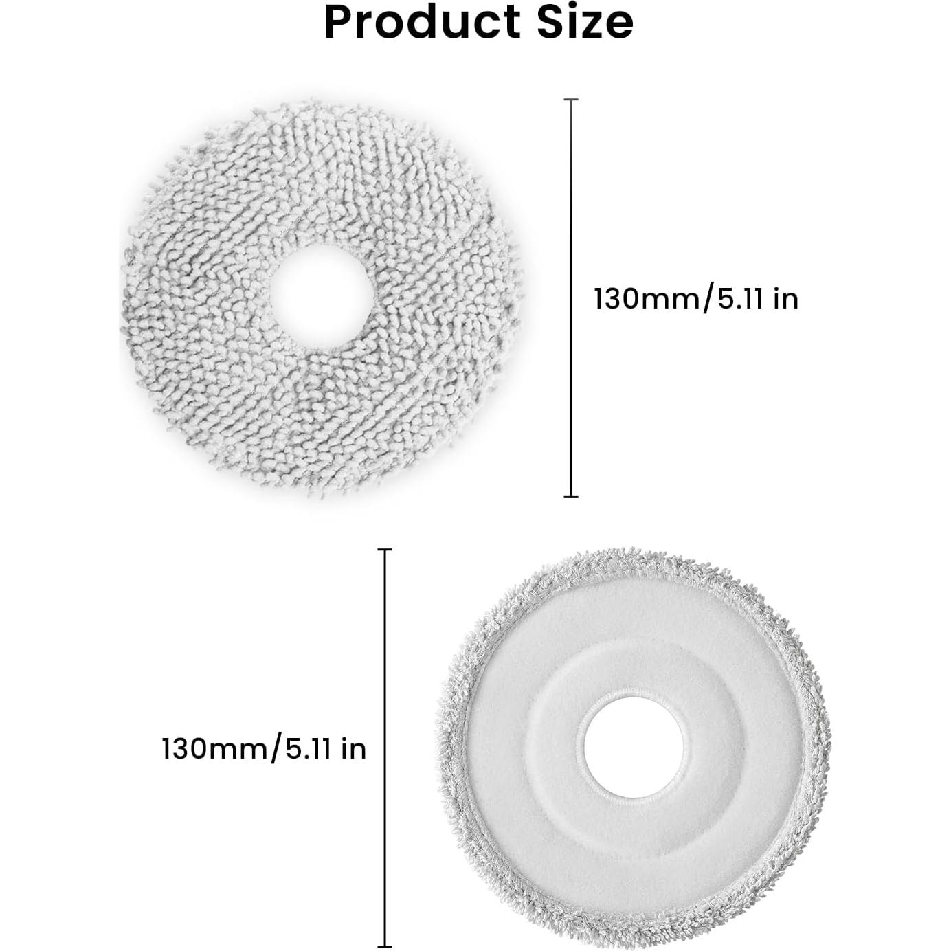 12 Paños de Microfibra Rrochio para Aspiradoras Qrevo