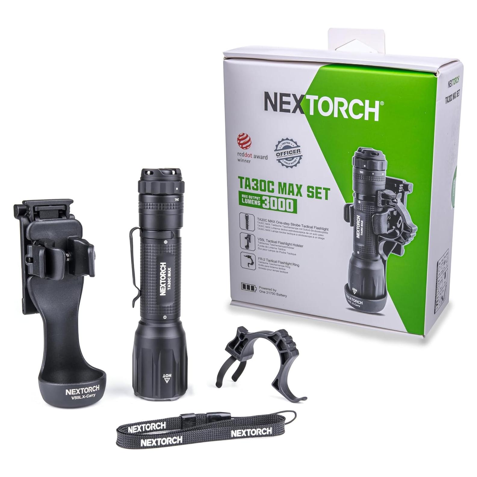 Linterna Táctica Nextorch TA30C Max 428g 15.3cm