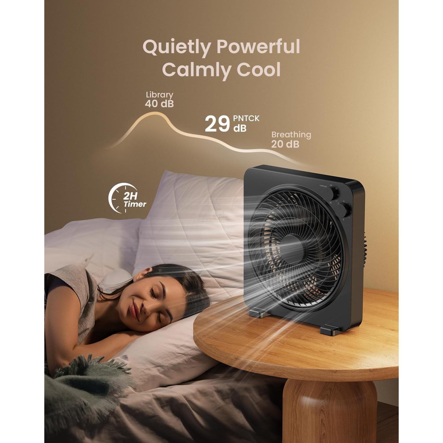 Ventilador de Mesa PNTCK FB2501T2 35.56 cm 3 Velocidades Silencioso