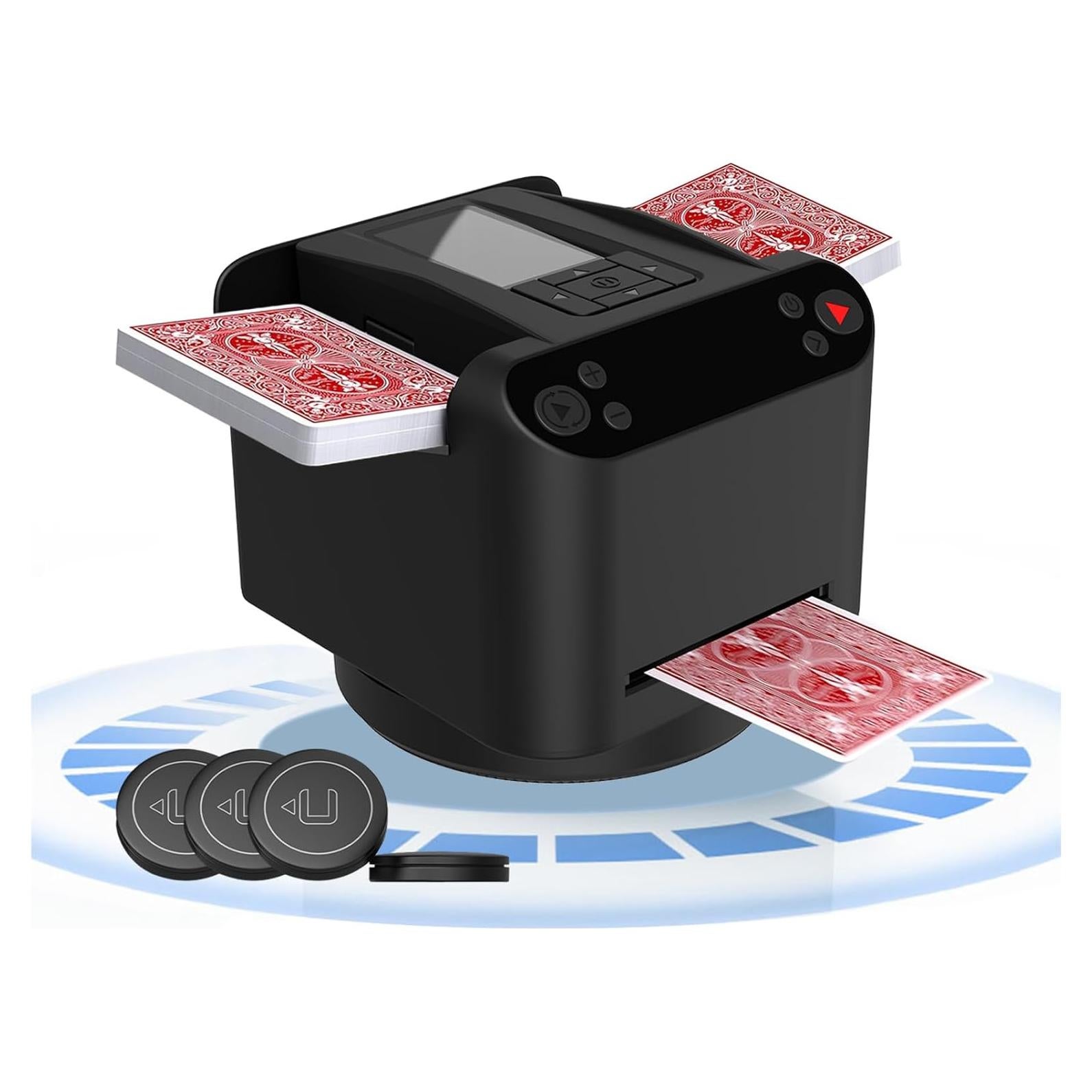 Barajador y Repartidor Automático KNEBAD 2-en-1 Control Remoto