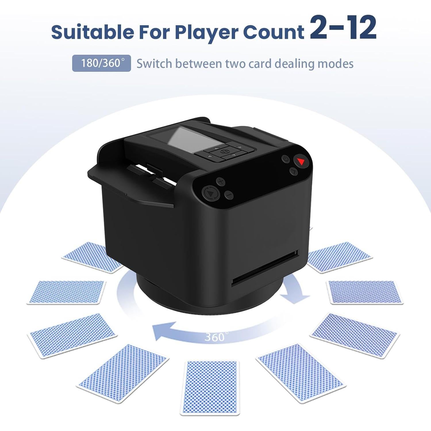 Barajador y Repartidor Automático KNEBAD 2-en-1 Control Remoto