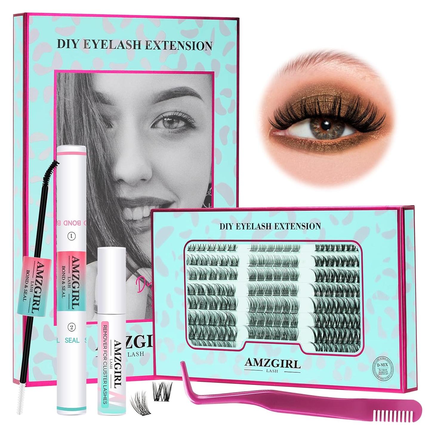 Kit de Extensión de Pestañas DIY 144 PCS ALASH 8-16mm