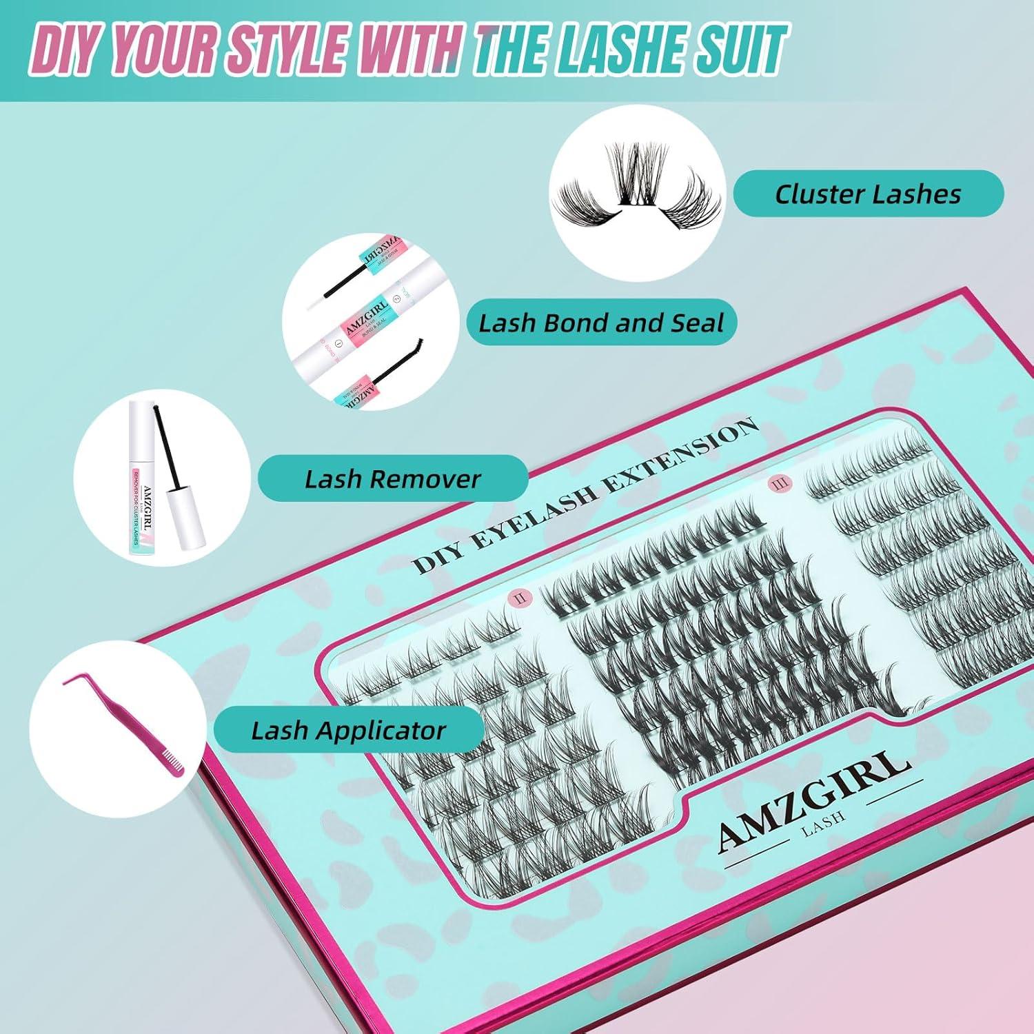 Kit de Extensión de Pestañas DIY 144 PCS ALASH 8-16mm