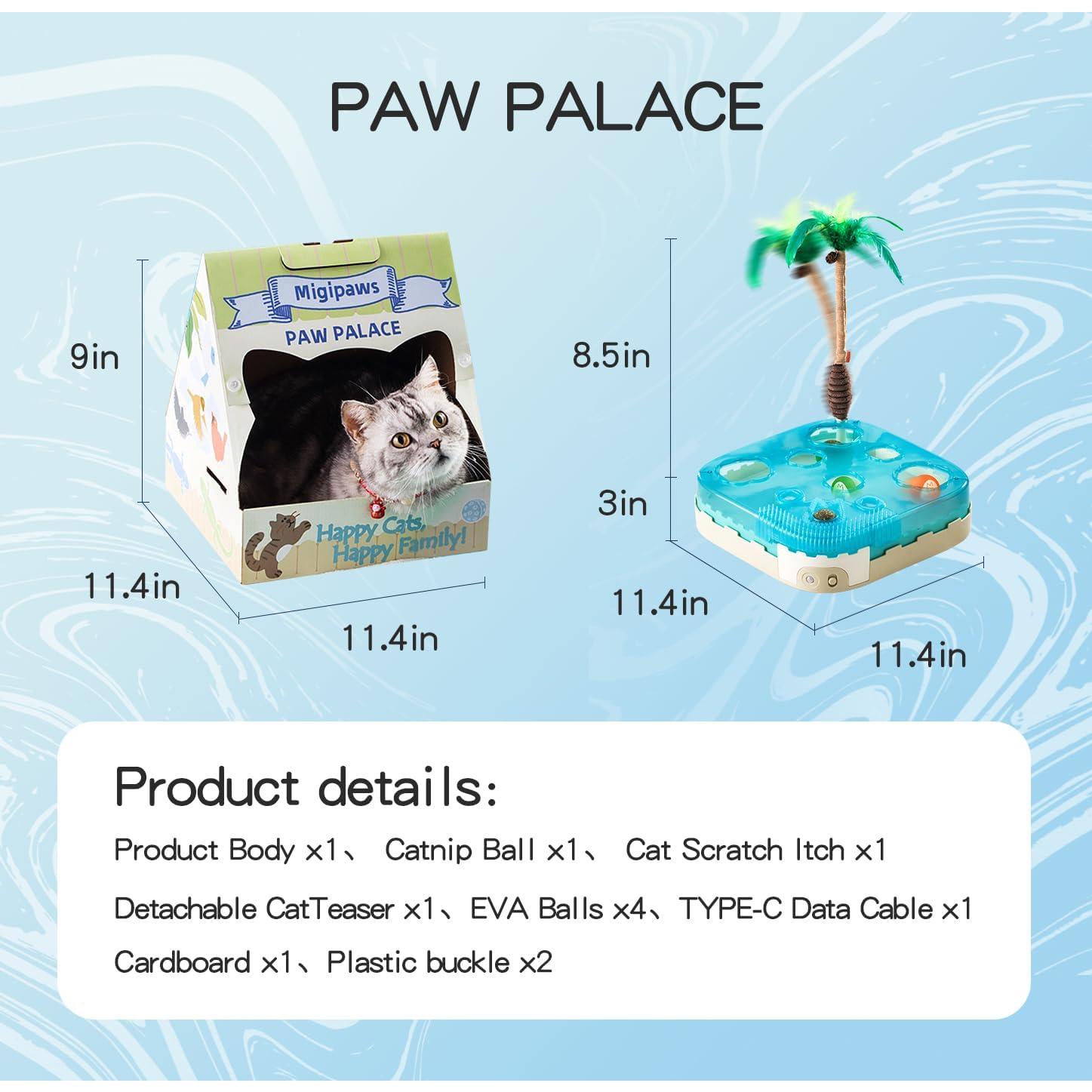 Juguete Interactivo para Gatos Migipaws 7 en 1 con Casa