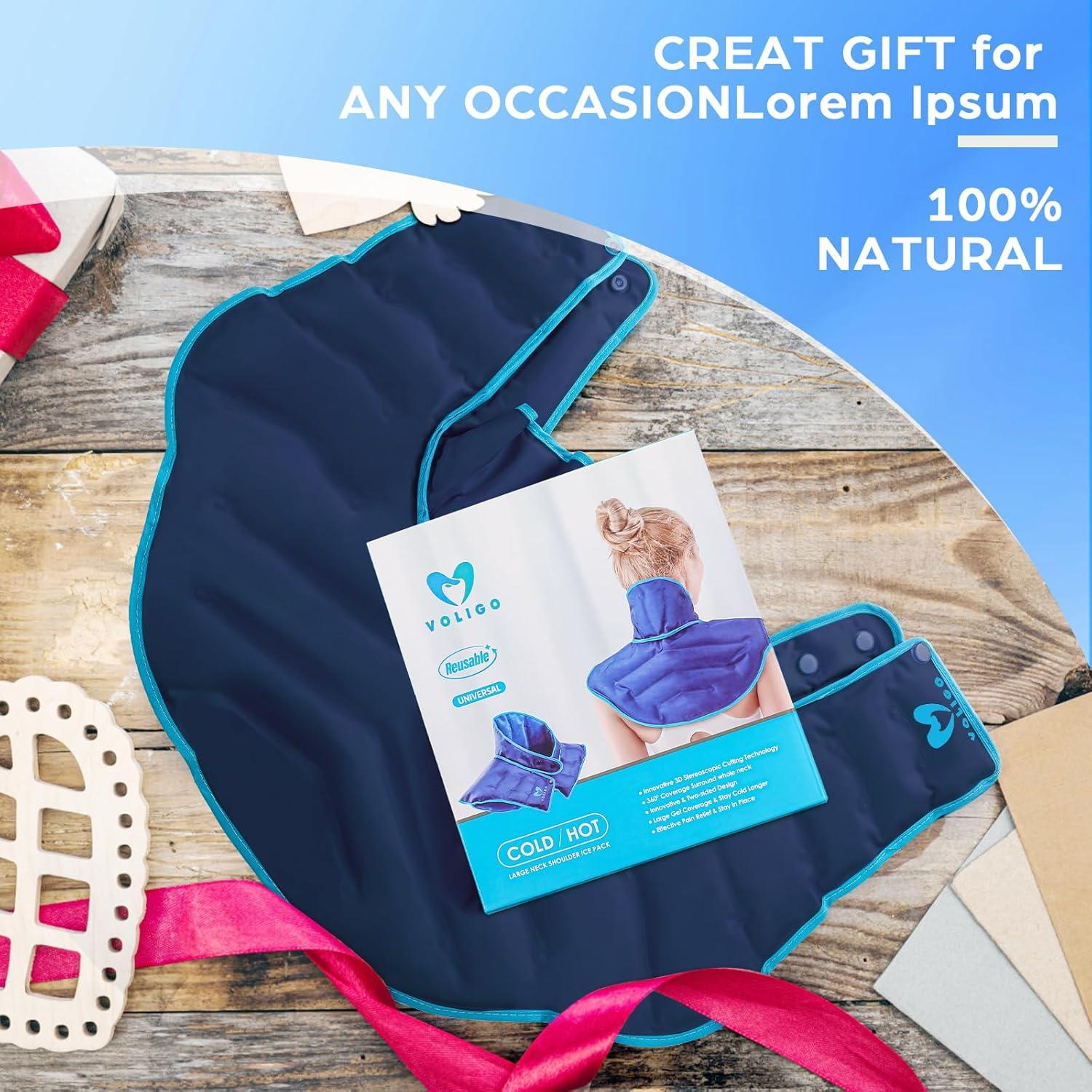 Funda Calentadora para Cuello y Hombros Voligo, Alivio Dolor