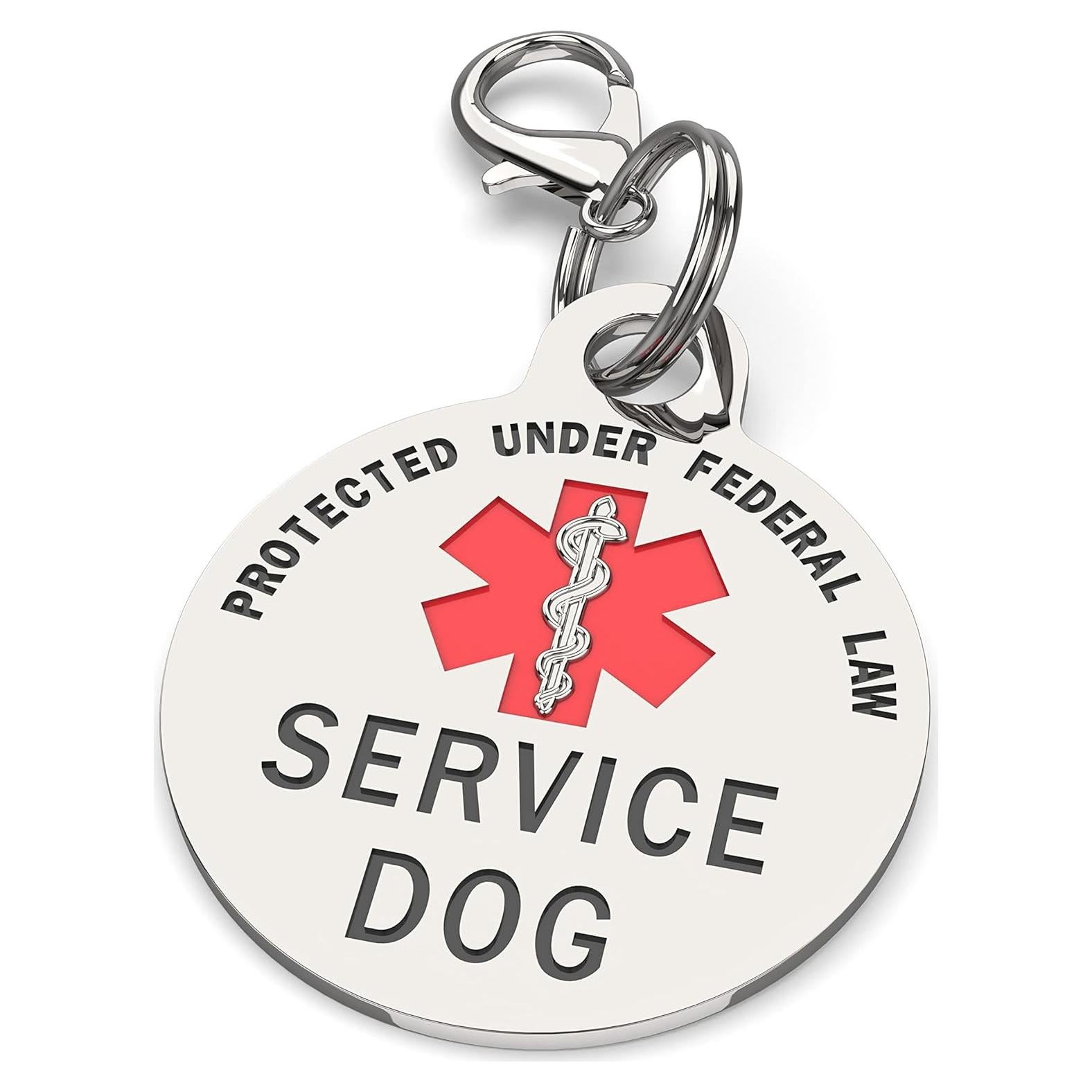 Etiqueta de Identificación para Perro de Servicio K9King - 2.54 cm