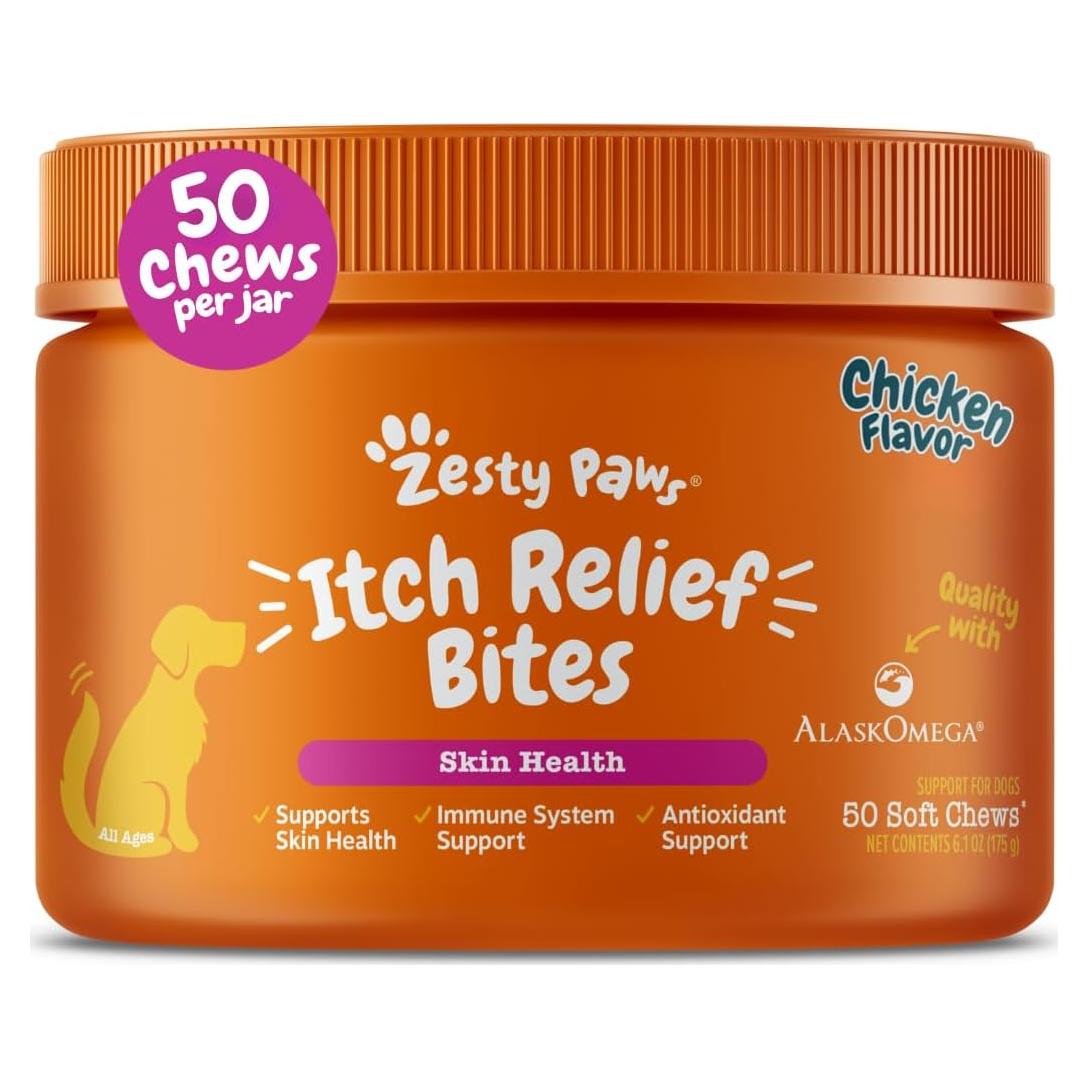 Mordidas Alivio Picazón para Perros Zesty Paws 50 Contenido