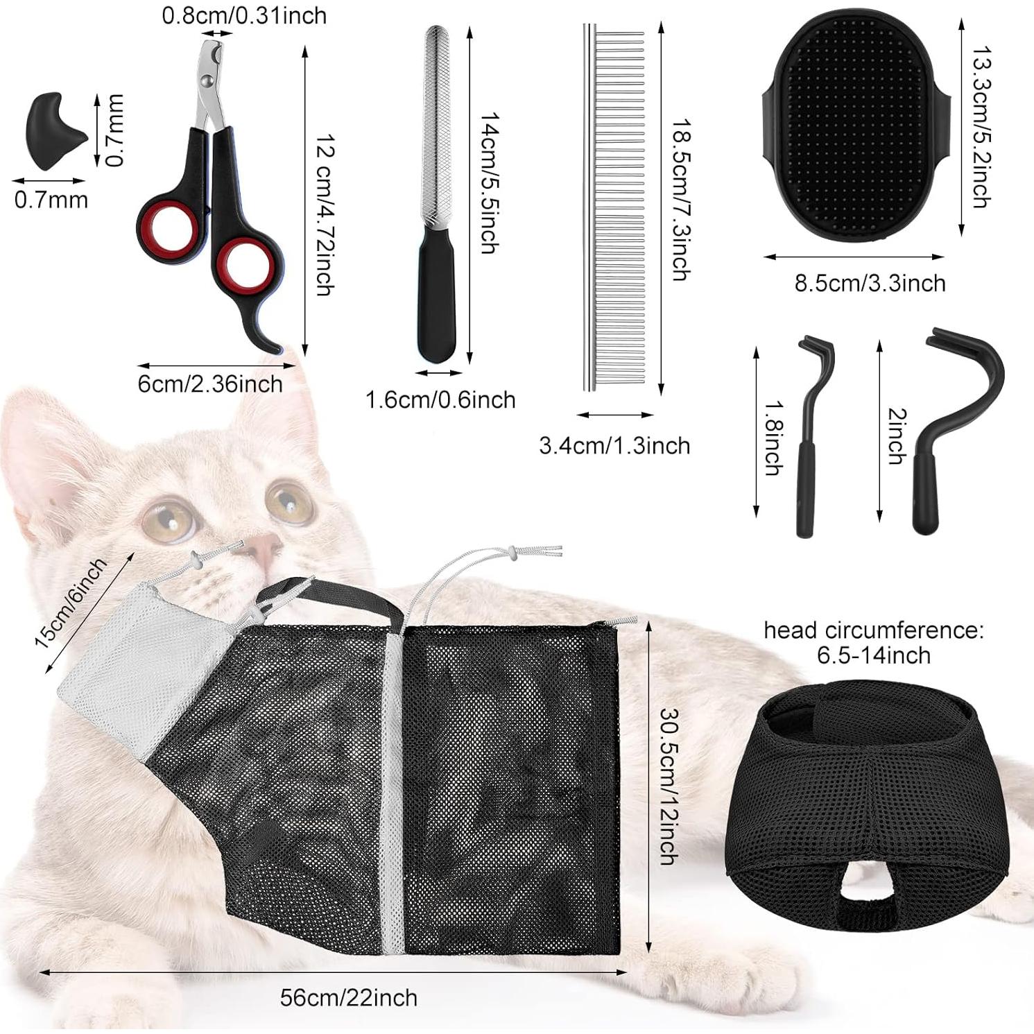 Kit de Aseo para Mascotas 9 en 1 Kritkin - Bolsa de Baño y Herramientas