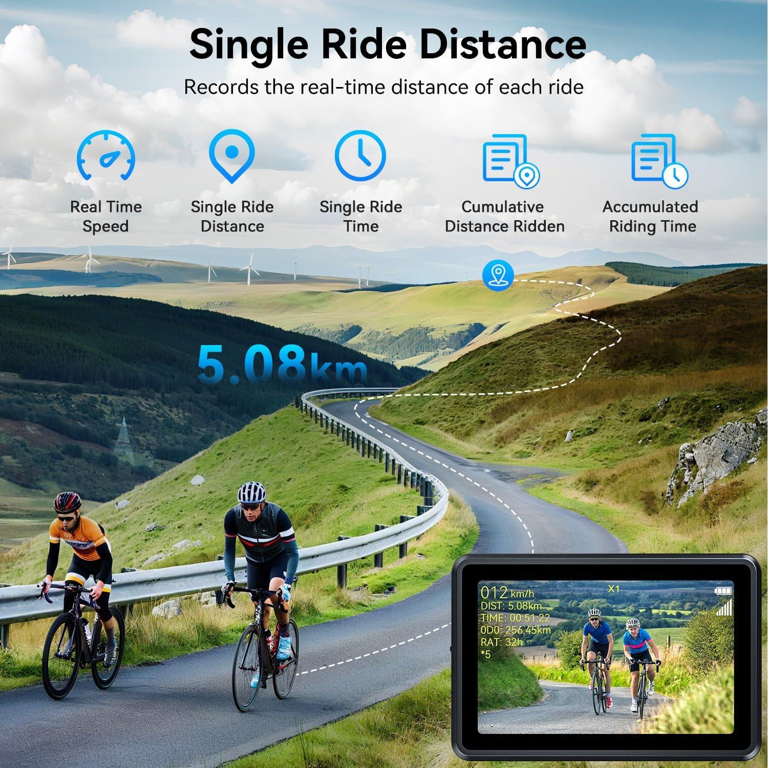 Cámara de Bicicleta FEISIKE con Pantalla HD 4.3" Inalámbrica