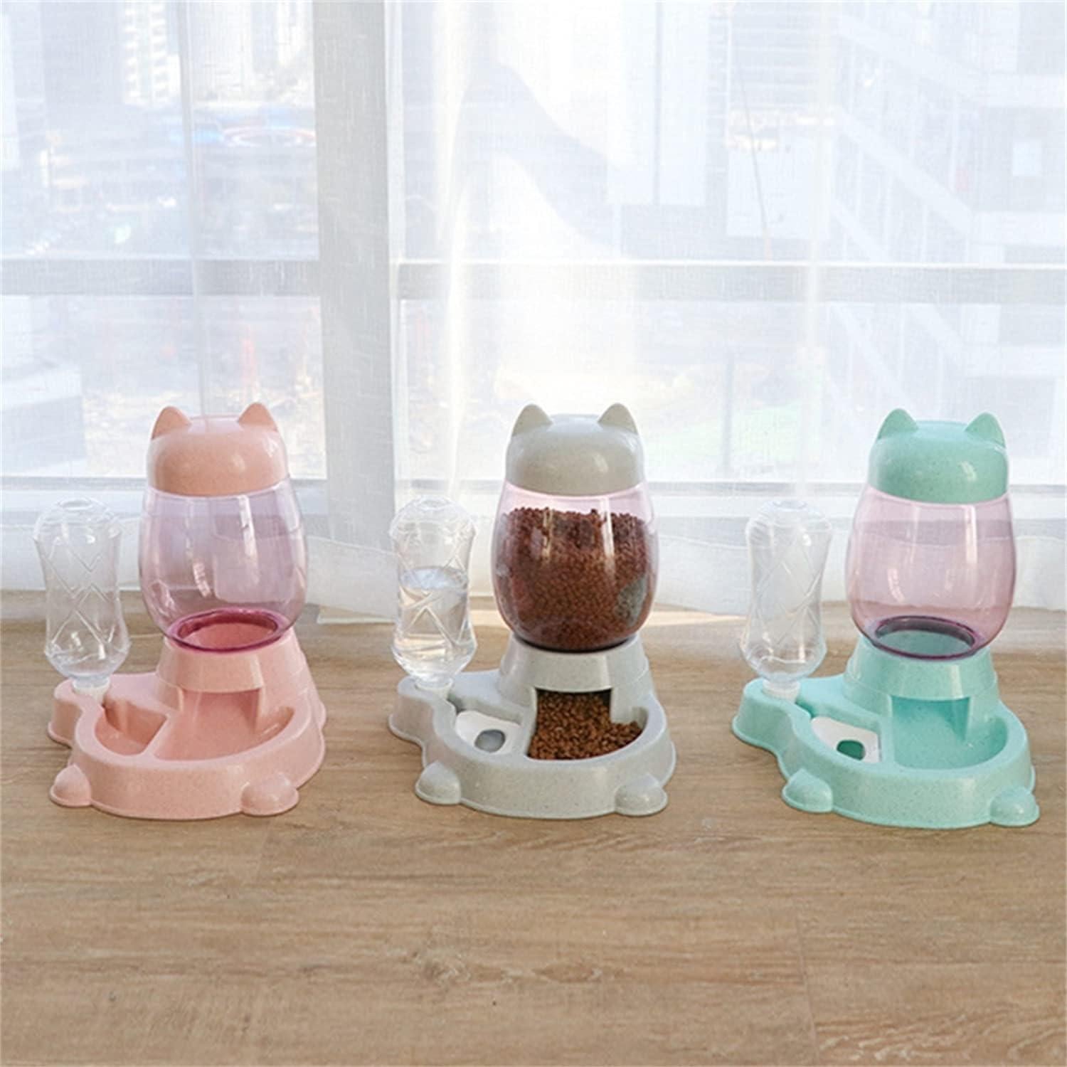 Comedero Automático 2 en 1 para Mascotas Mltao - Verde