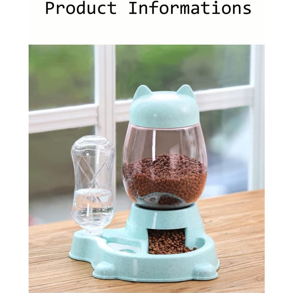 Comedero Automático 2 en 1 para Mascotas Mltao - Verde