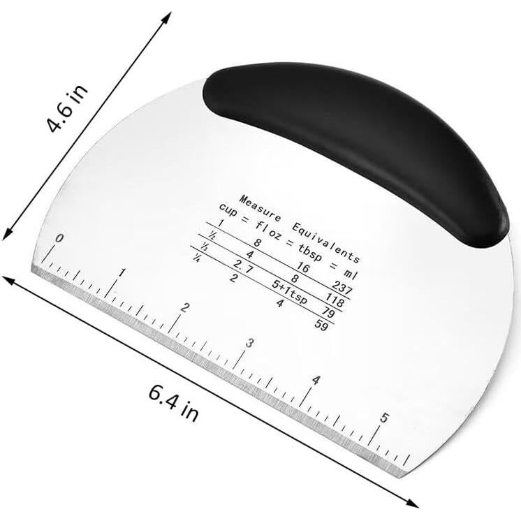 Raspador Cortador de Masa AZOFIA Acero Inoxidable 16.5 cm