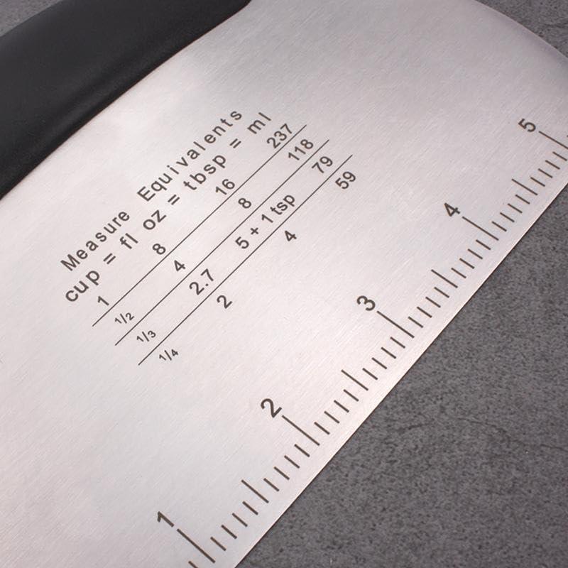 Raspador Cortador de Masa AZOFIA Acero Inoxidable 16.5 cm