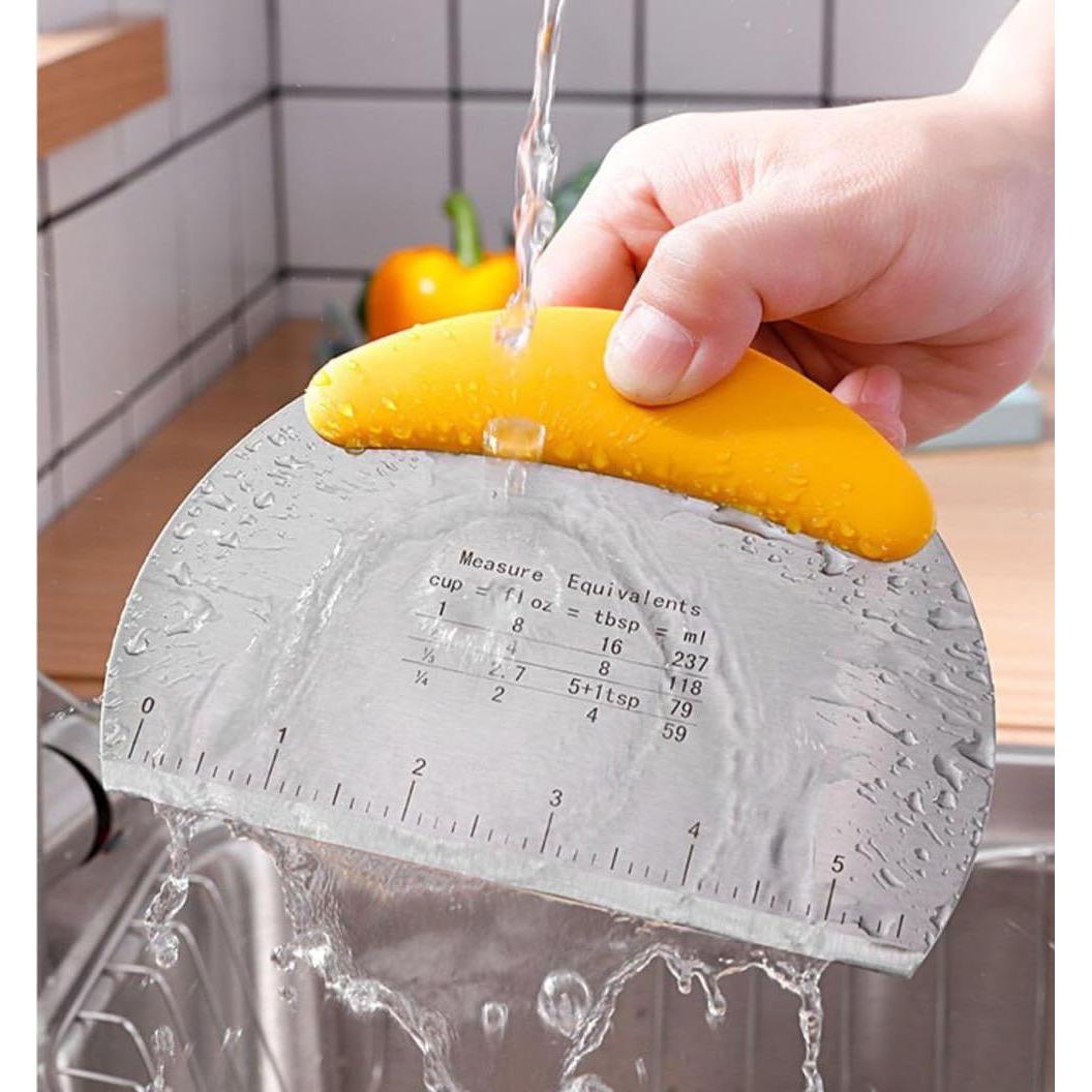 Raspador Cortador de Masa AZOFIA Acero Inoxidable 16.5 cm