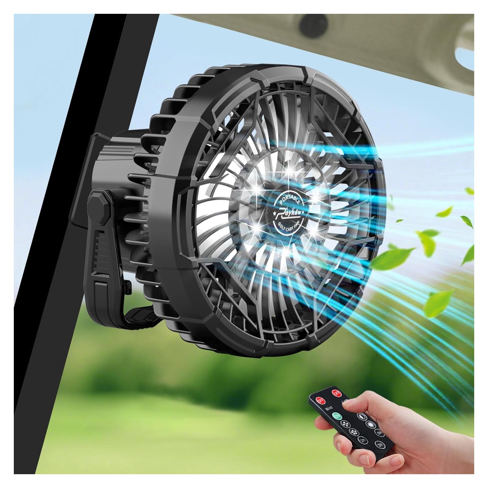 Ventilador Magnético Portátil Roykaw 10400 mAh con Control Remoto