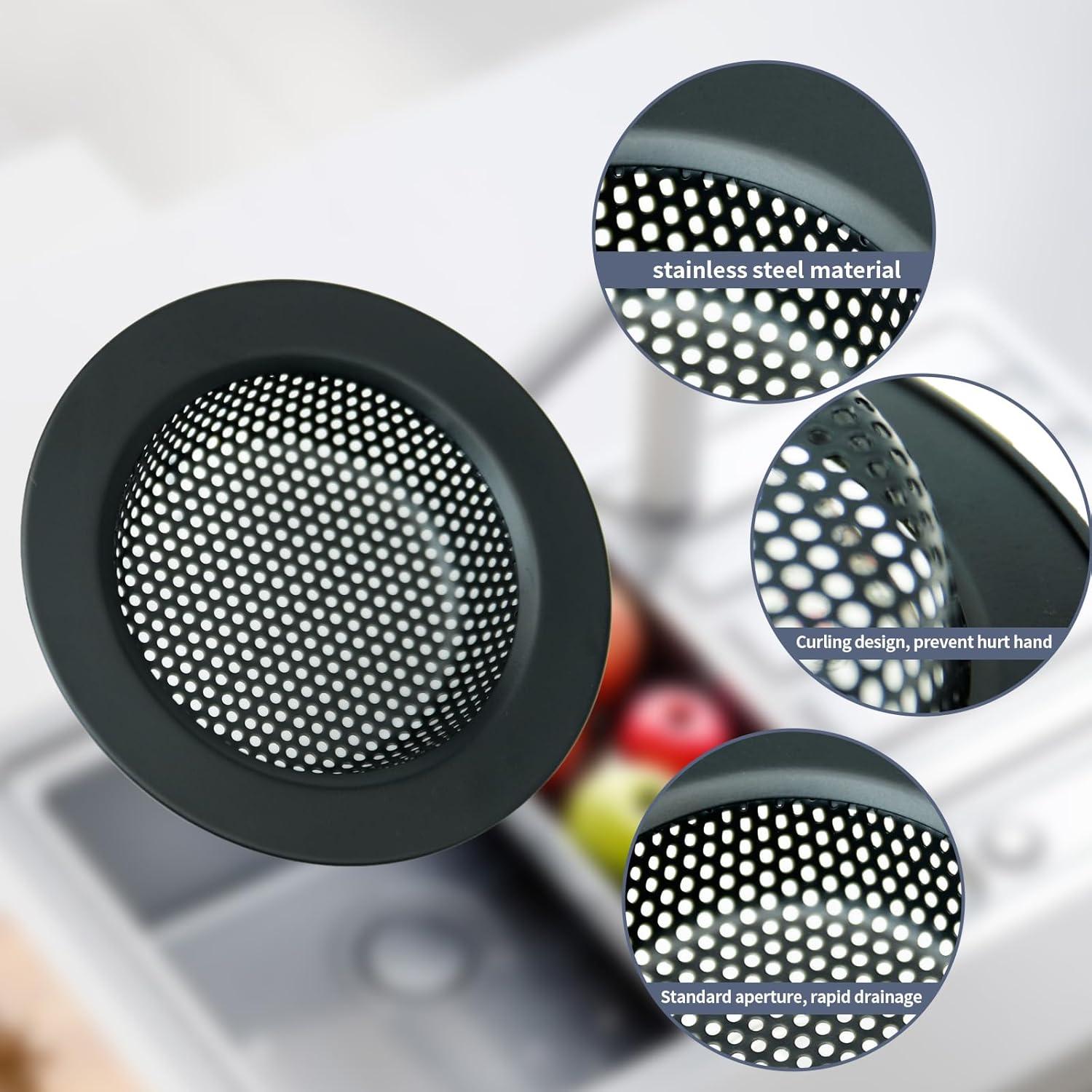 Juego de Tapones y Coladores de Fregadero RQYEKDO Acero Inoxidable