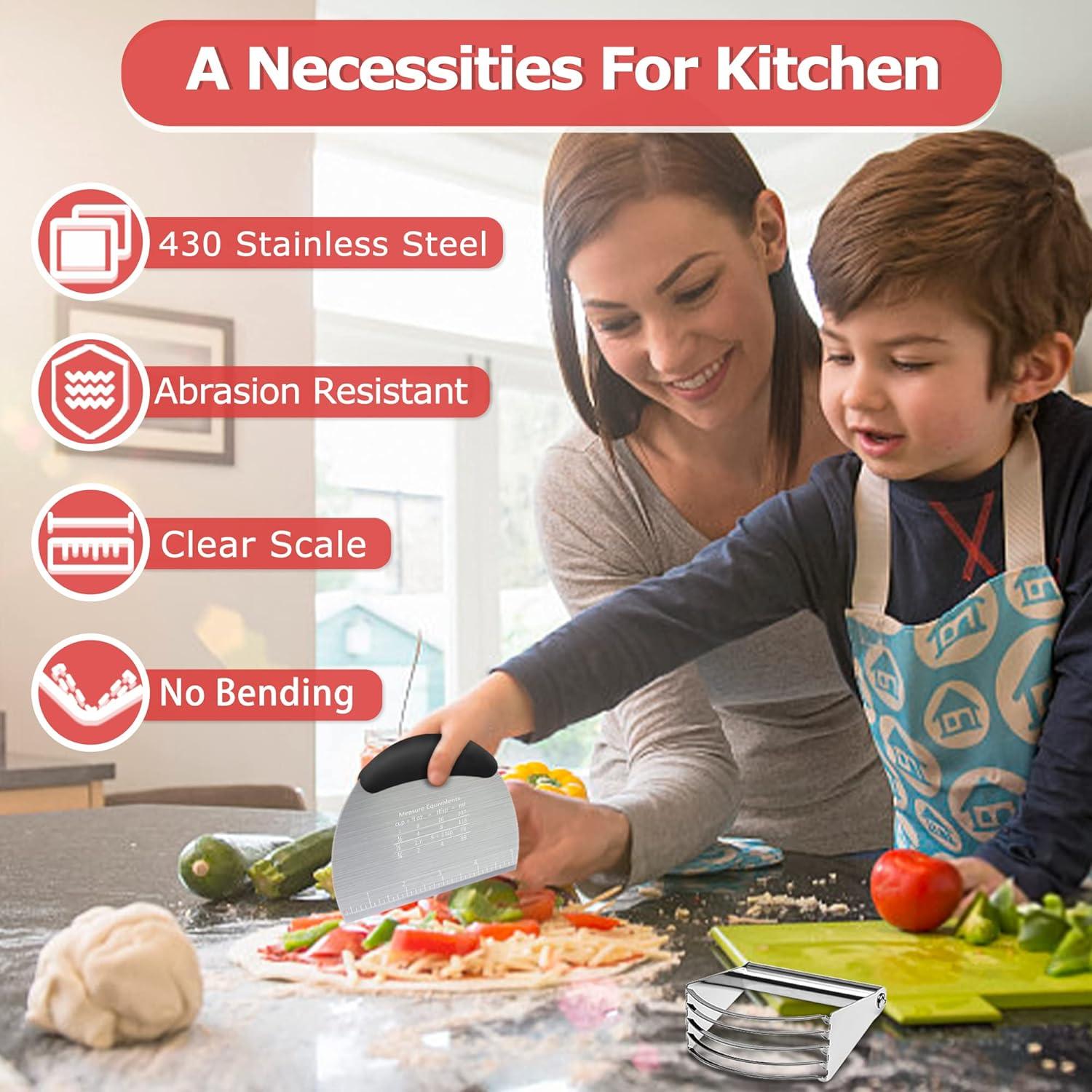 Cortador de Masa Choicy de Acero Inoxidable 10.16 cm Negro