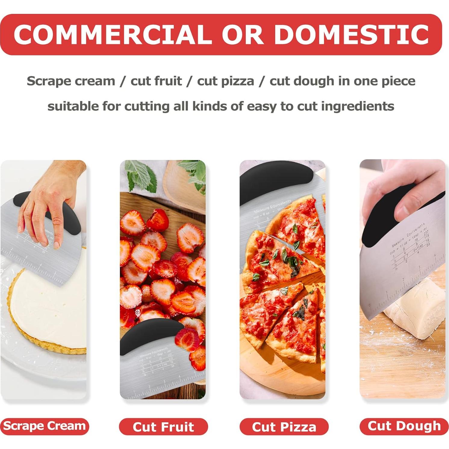 Cortador de Masa Choicy de Acero Inoxidable 10.16 cm Negro