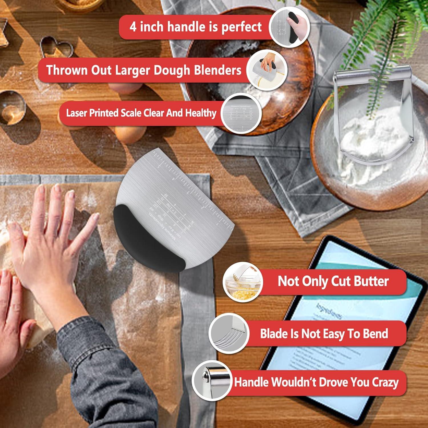 Cortador de Masa Choicy de Acero Inoxidable 10.16 cm Negro