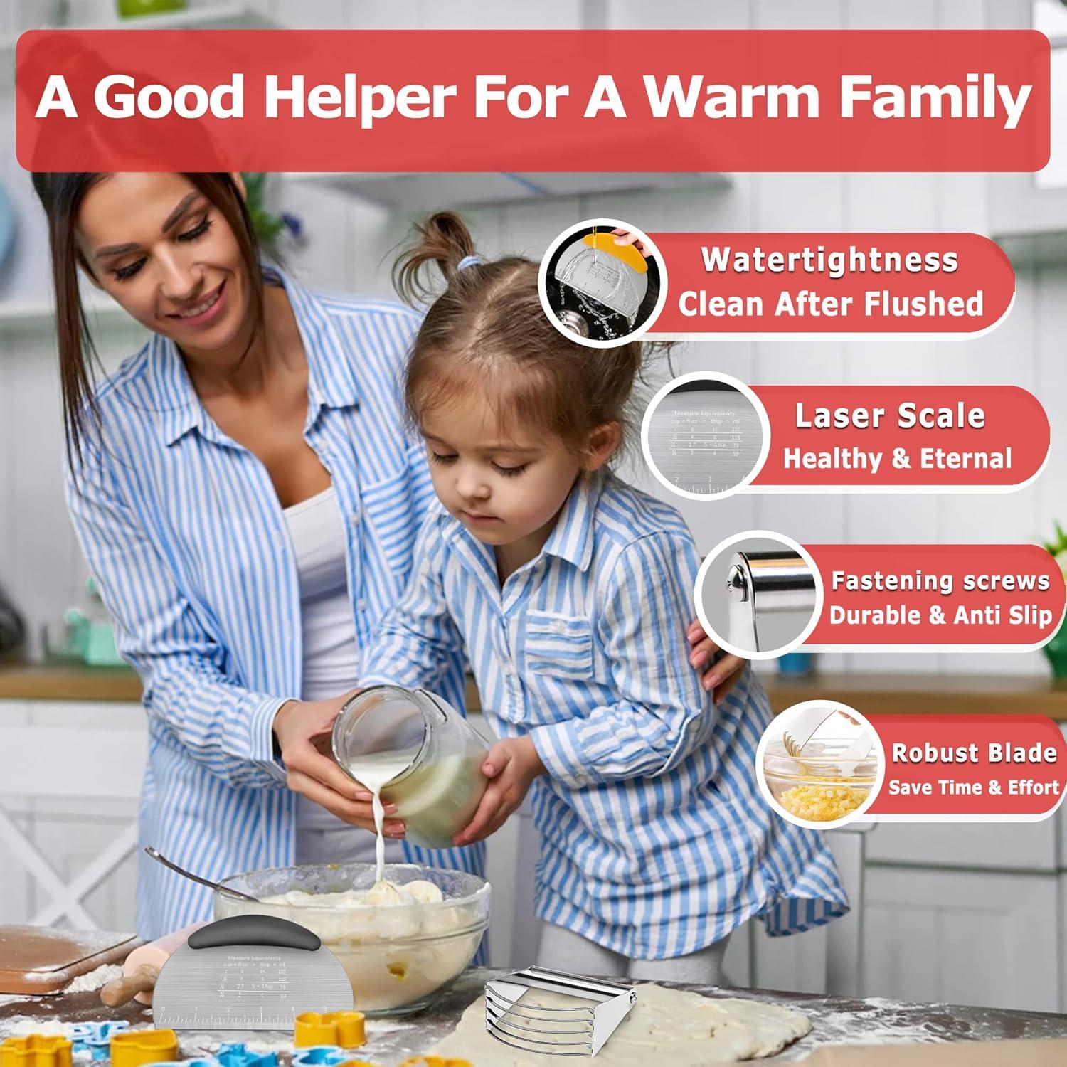 Cortador de Masa Choicy de Acero Inoxidable 10.16 cm Negro