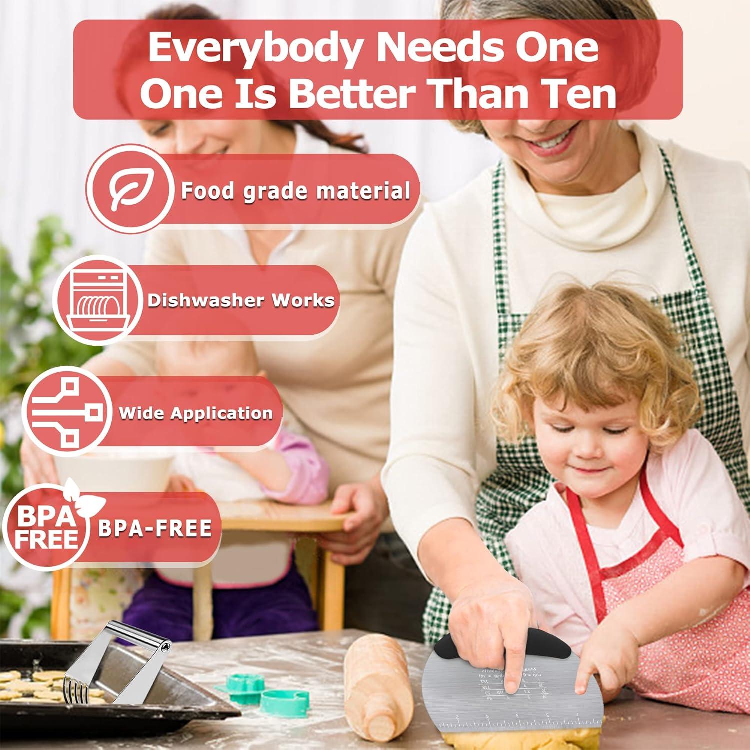 Cortador de Masa Choicy de Acero Inoxidable 10.16 cm Negro