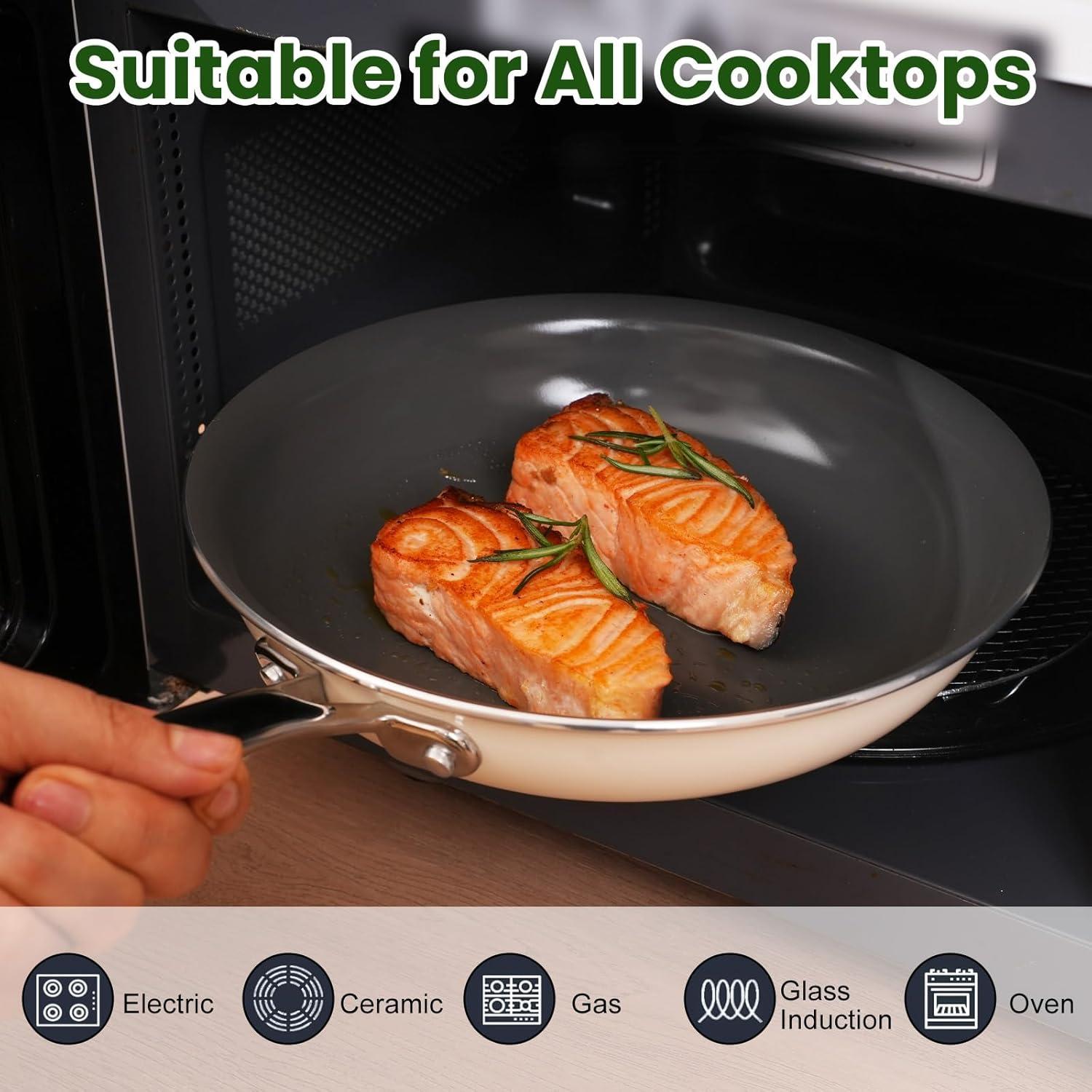 Juego de Sartenes Antiadhesivas Cookersway 2 Piezas 20 y 25 cm