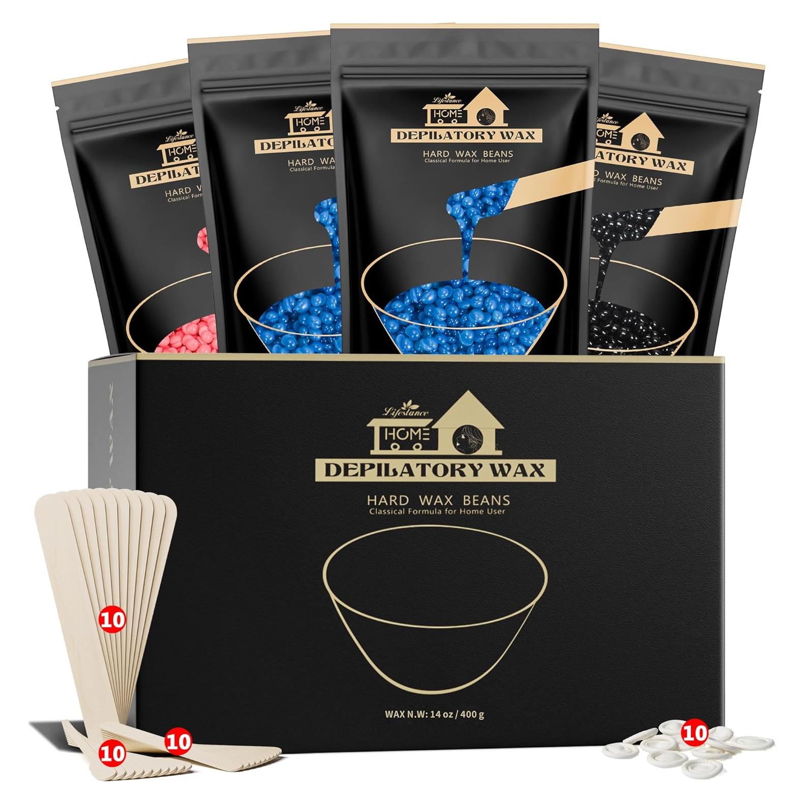 Conjunto de Perlas de Cera Lifestance 400g para Depilación