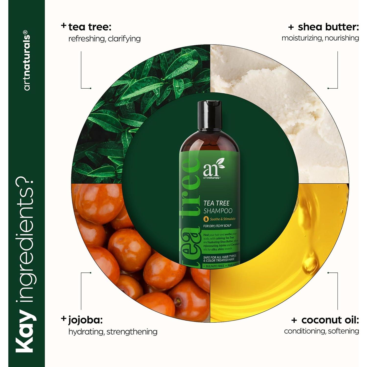 Acondicionador Artnaturals 473ml - Aceite de Árbol de Té - Anti Caspa