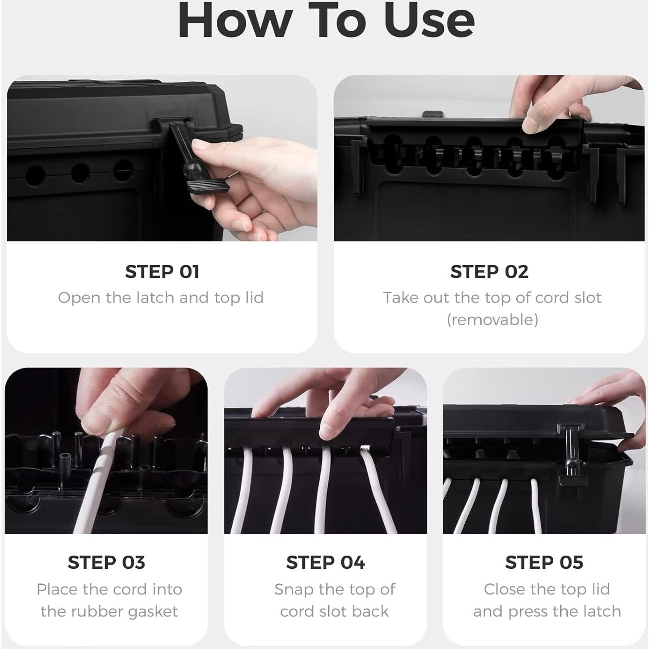 Caja Eléctrica Exterior WELKIN IP54 39.9x25.2x10.2 cm Negra