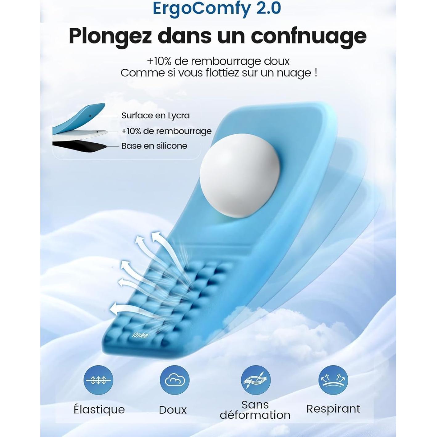 Soporte de Muñeca Ergonómico Vaydeer con Espuma de Memoria