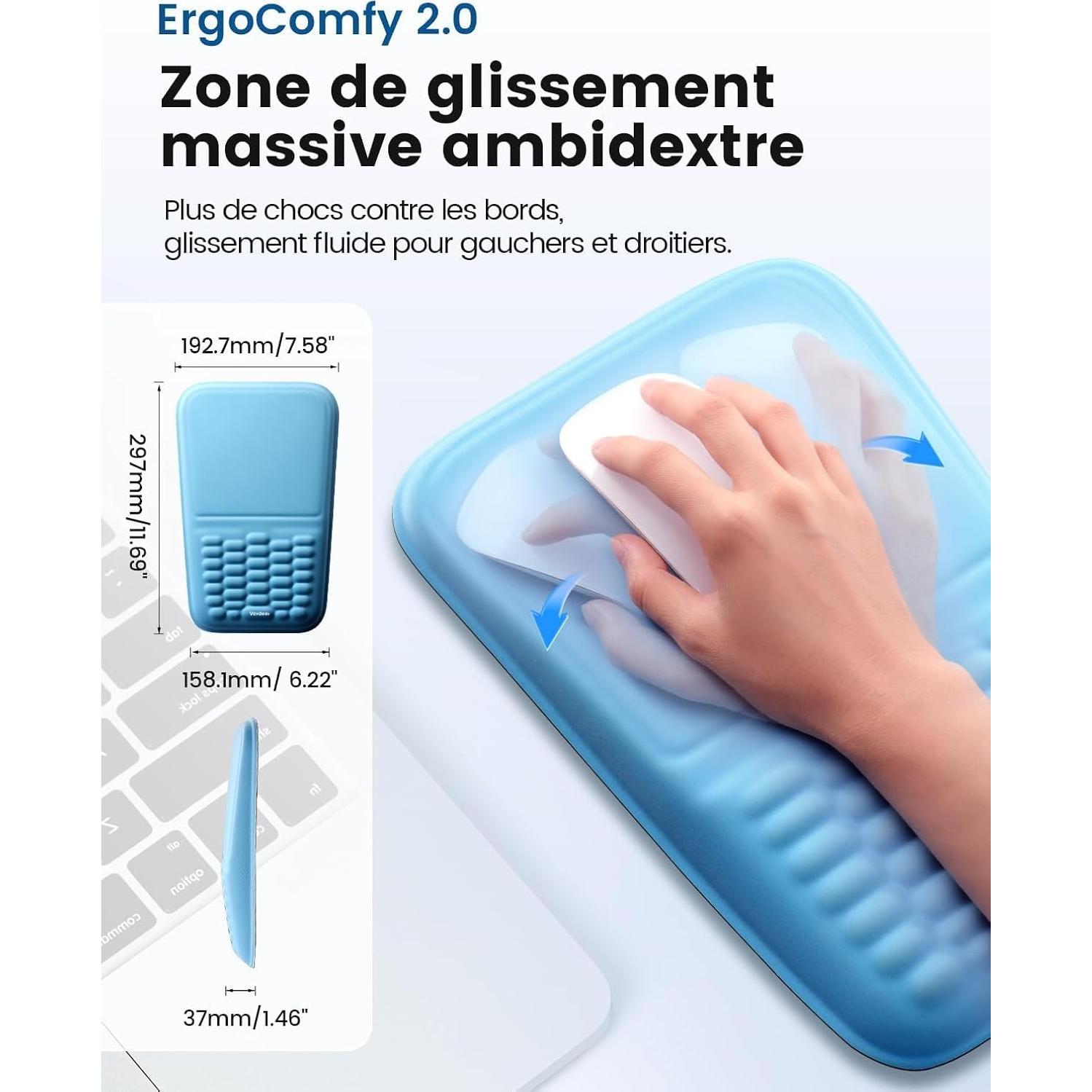 Soporte de Muñeca Ergonómico Vaydeer con Espuma de Memoria