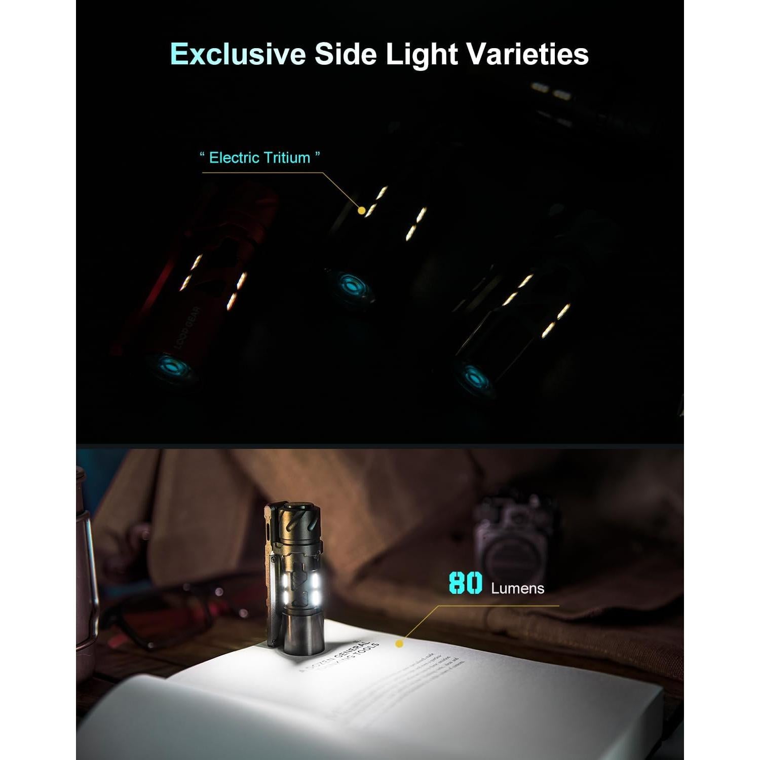 Linterna Recargable SK03 Pro LOOP GEAR 1000 Lúmenes 10 Modos