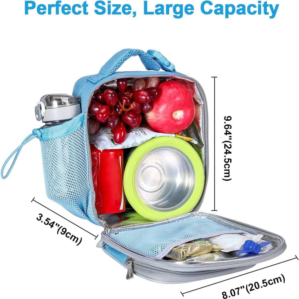 Caja de Almuerzo Amersun Azul Bebé con Aislamiento 7MM