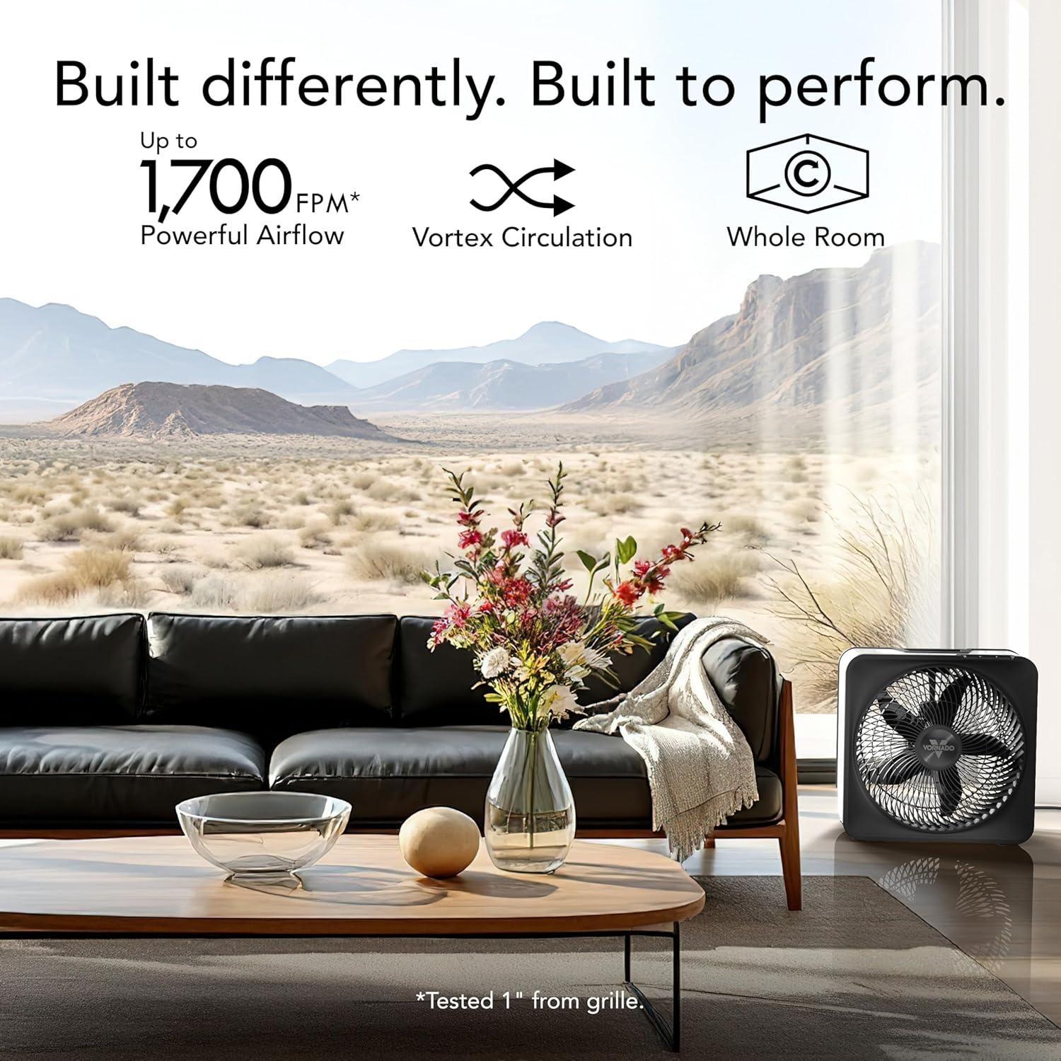 Ventilador Eléctrico Vornado Modelo 80 120W 5 Velocidades Blanco