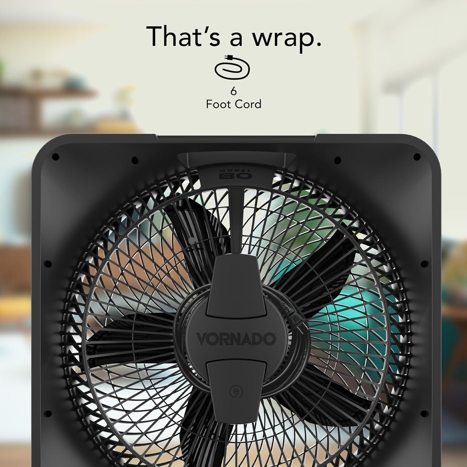 Ventilador Eléctrico Vornado Modelo 80 120W 5 Velocidades Blanco