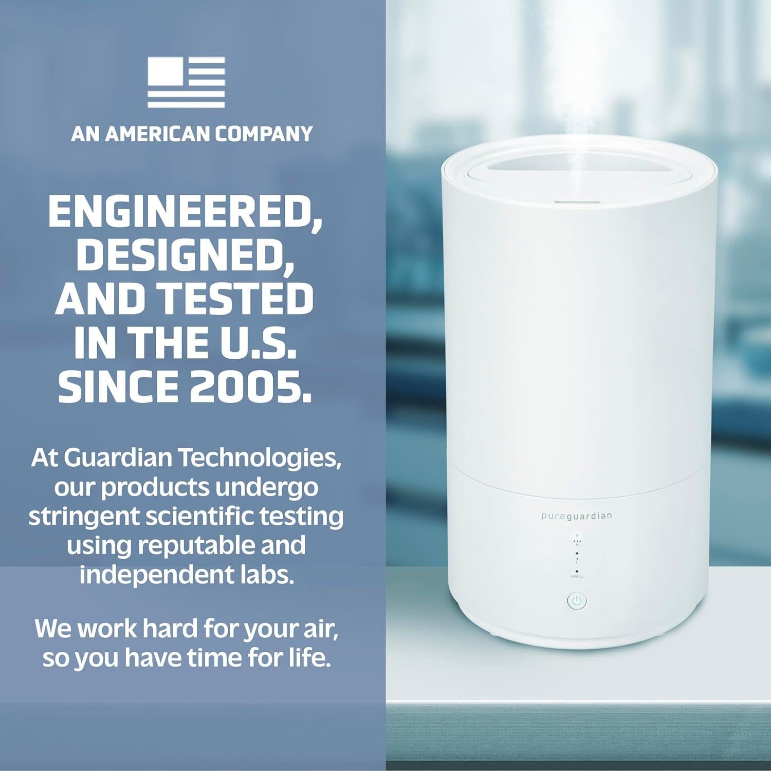 Humidificador Ultrasónico PureGuardian H950AR 3.03L Blanco