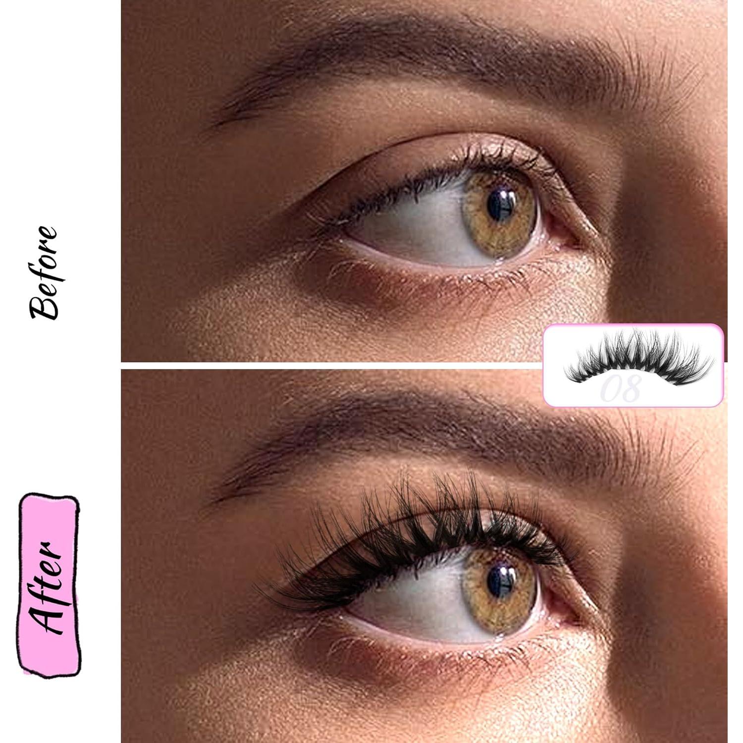 Grupos de Pestañas Wispy 3D LA MAESII 10-14mm C Curl Suaves