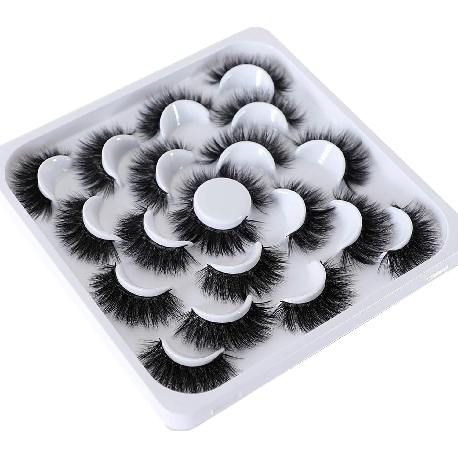 Pestañas Falsas Newcally 3D 18mm Dramáticas - Paquete 10 Pares