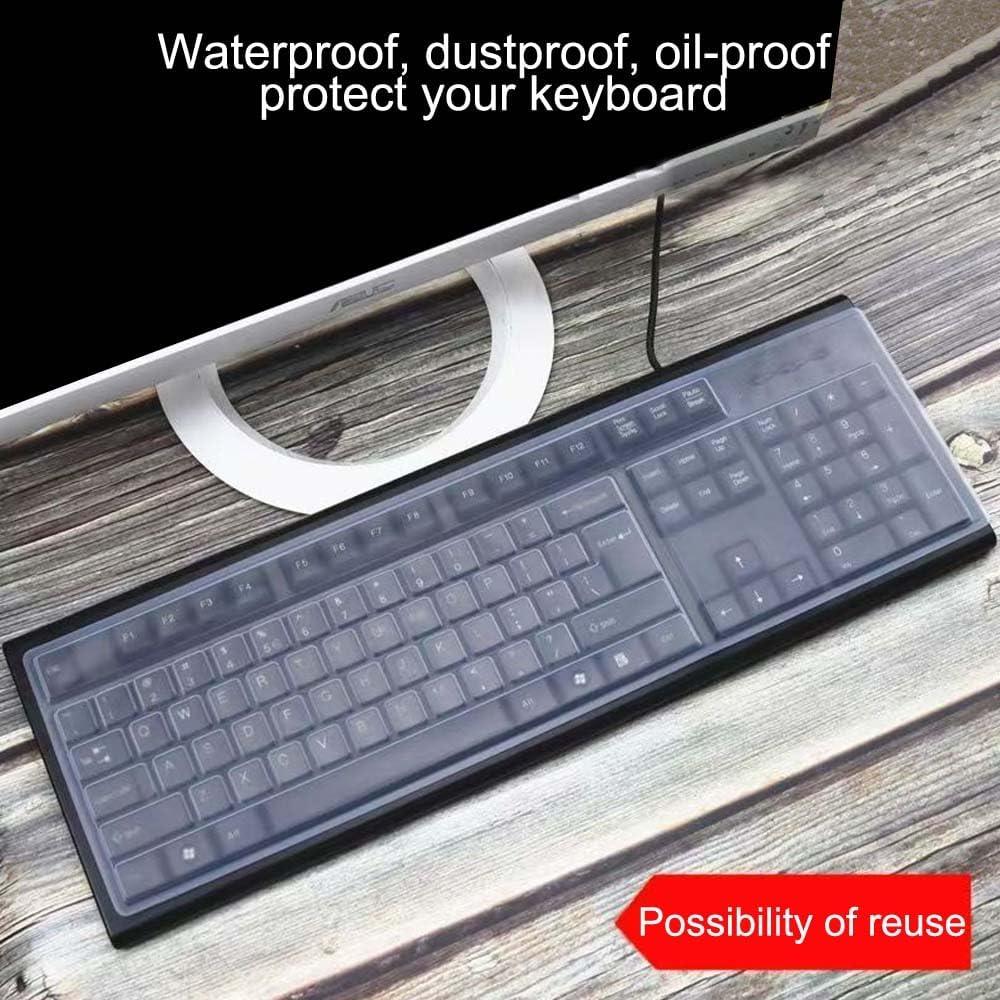 Protector de Teclado de Silicona VORTINIOUS Ultra Delgado 104/107 Teclas