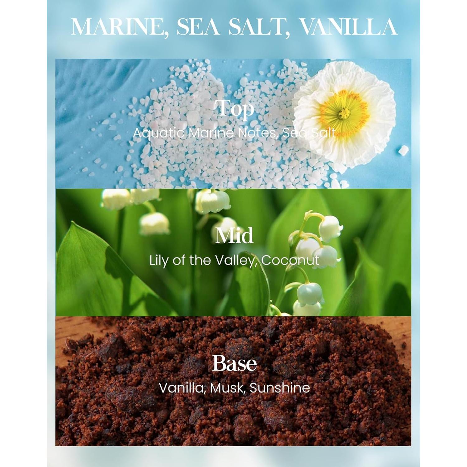 Vela Aromática M&SENSE Sal Marina y Vainilla 320g