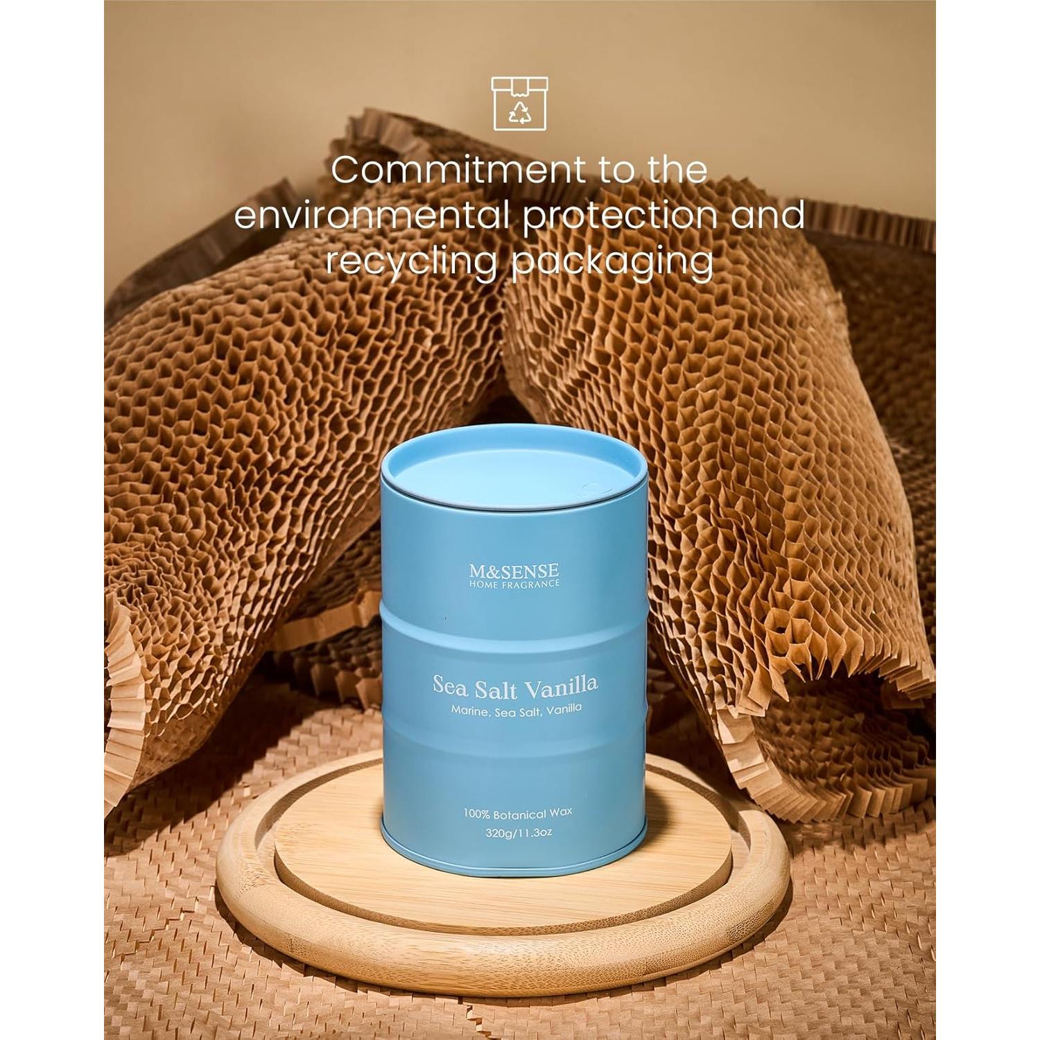 Vela Aromática M&SENSE Sal Marina y Vainilla 320g