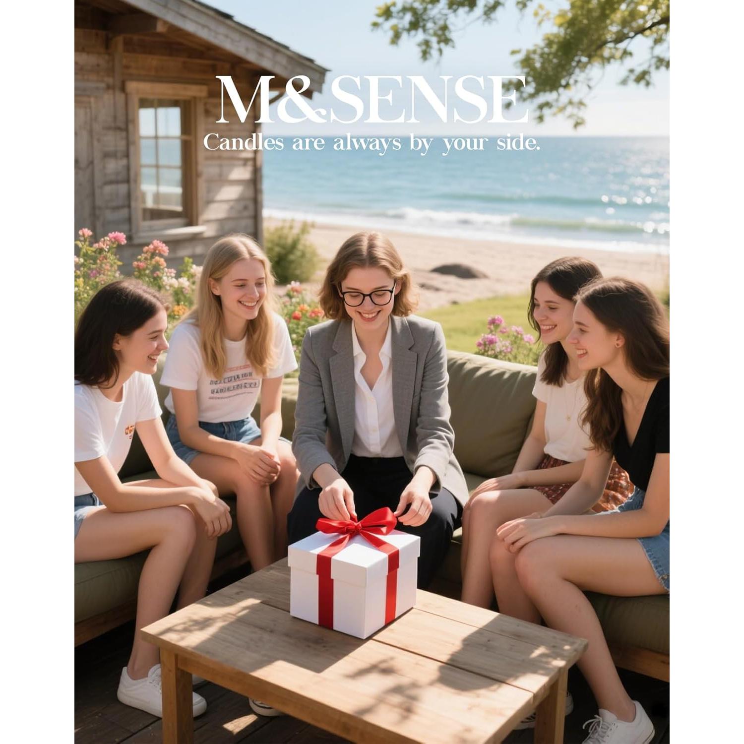 Vela Aromática M&SENSE Sal Marina y Vainilla 320g