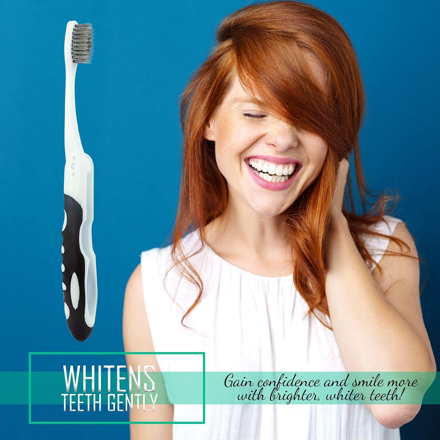 Cepillo de Dientes Plegable Lingito de Carbón Activo - 2 Unidades