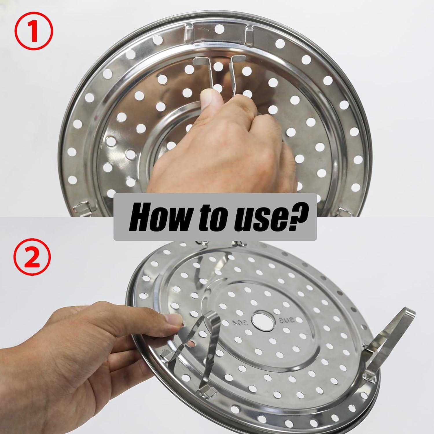 Estante de Vapor Yinluluna 22 cm Acero Inoxidable Multifuncional