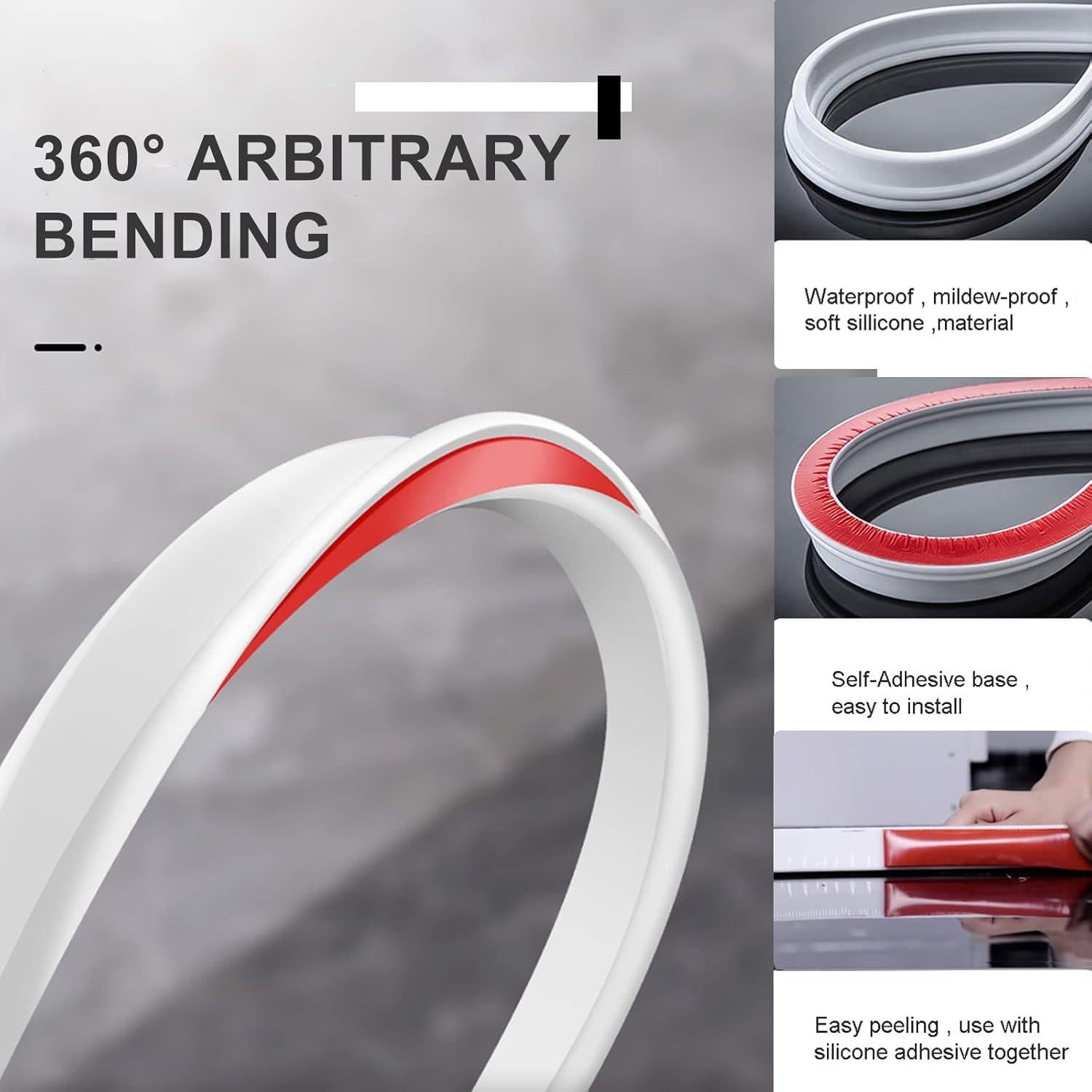 Tira de Sello Impermeable Wezest 101.6cm para Ducha y Baño