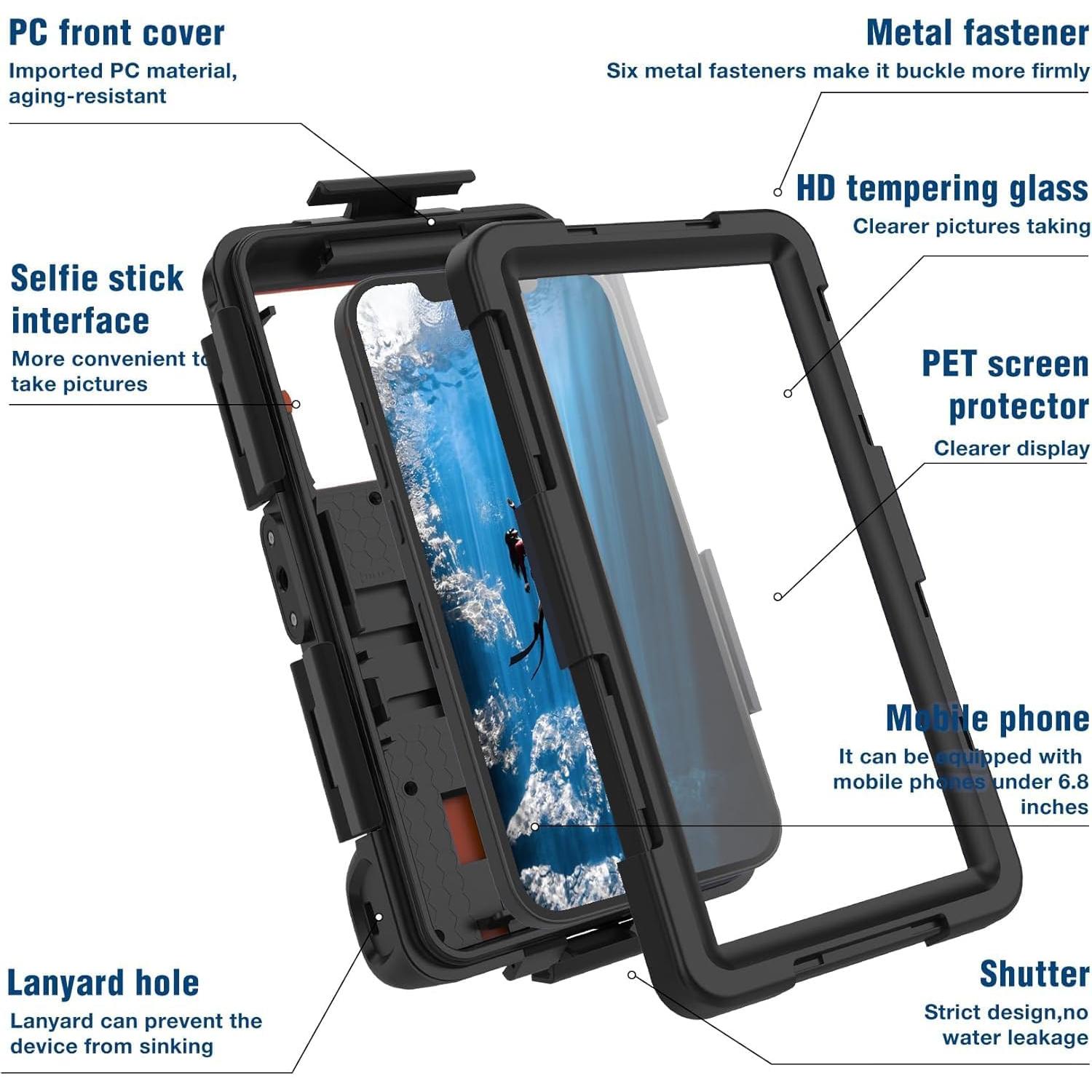 Funda impermeable para buceo GYEFECVD para iPhone y Galaxy